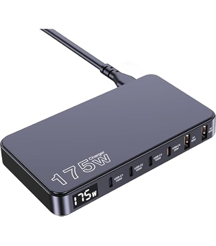 USB-C Charger – LED Display & 100W Power Delivery