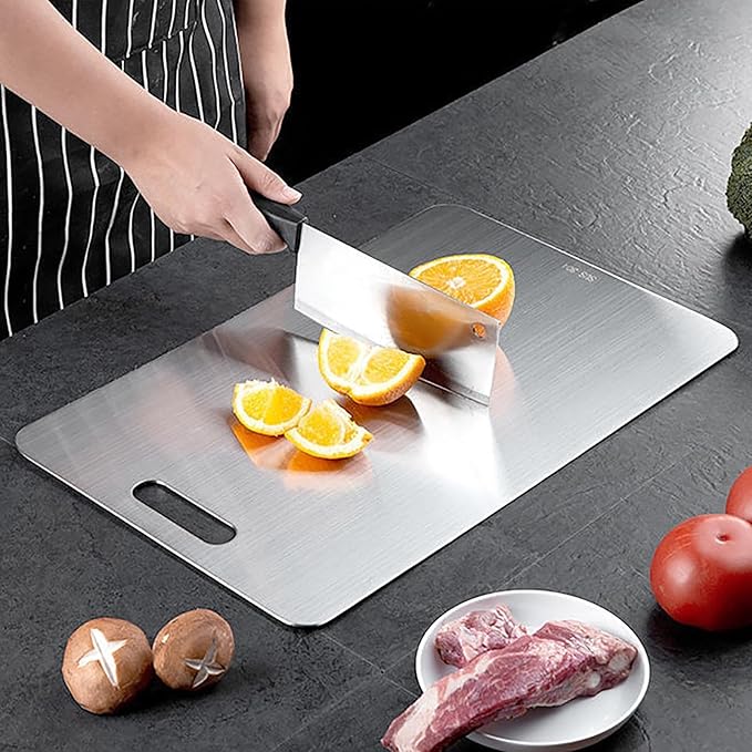 1.5MM Double Thick Titanium Cutting Board – Built for Kitchen and Outdoor Adventures