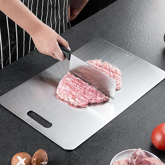 1.5MM Double Thick Titanium Cutting Board – Built for Kitchen and Outdoor Adventures