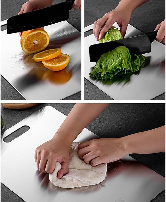 1.5MM Double Thick Titanium Cutting Board – Built for Kitchen and Outdoor Adventures