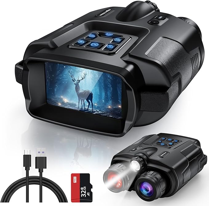 USB Rechargeable Digital Binoculars | 8X Zoom & 4K HD Display