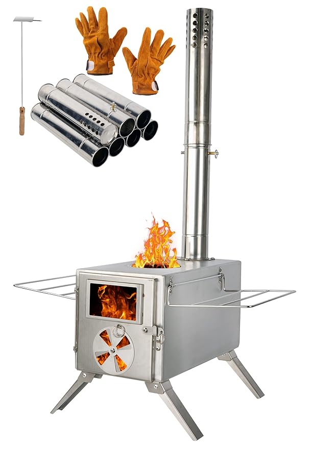 Stainless Steel Camping Stove – The Ultimate Wood-Burning Solution for Outdoor Adventures