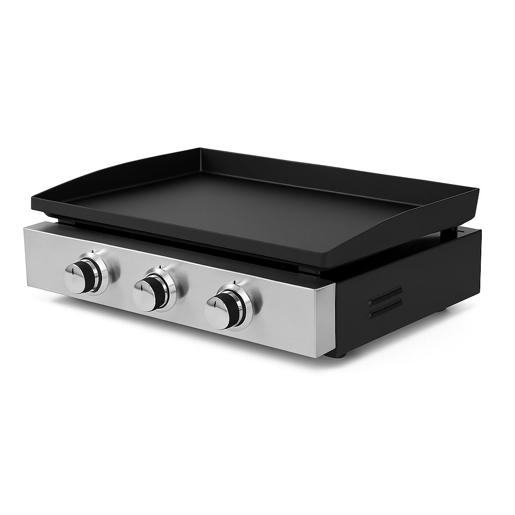 4 Burners LPG BBQ Griddle – The Ultimate Non-Stick Iron Plate Outdoor Grill