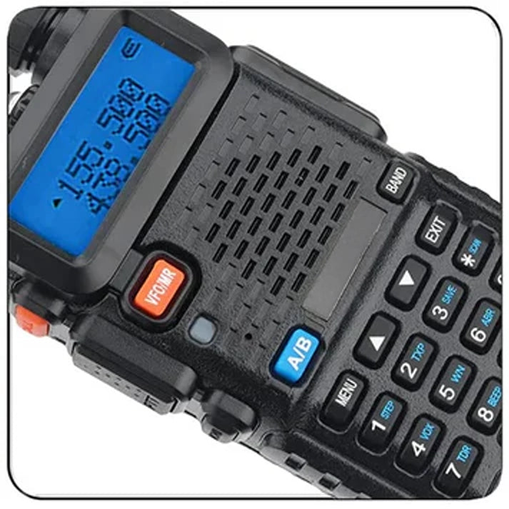 Dual-Band UV-5R Walkie Talkie – Long-Range Two-Way Radio with 8W Power