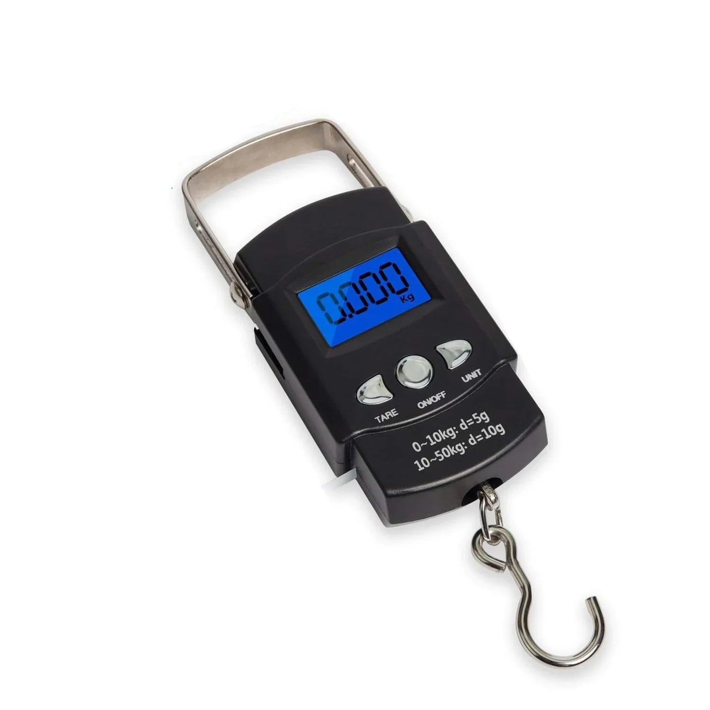 Digital Electronic Fishing & Travel Scale, 110lb/50kg with Measuring Tape