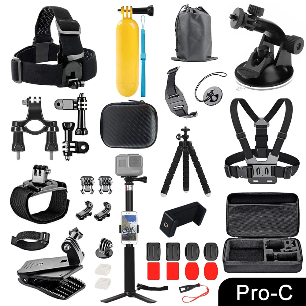 GoPro Accessories Set - Ultimate Gear Kit for Action Cameras