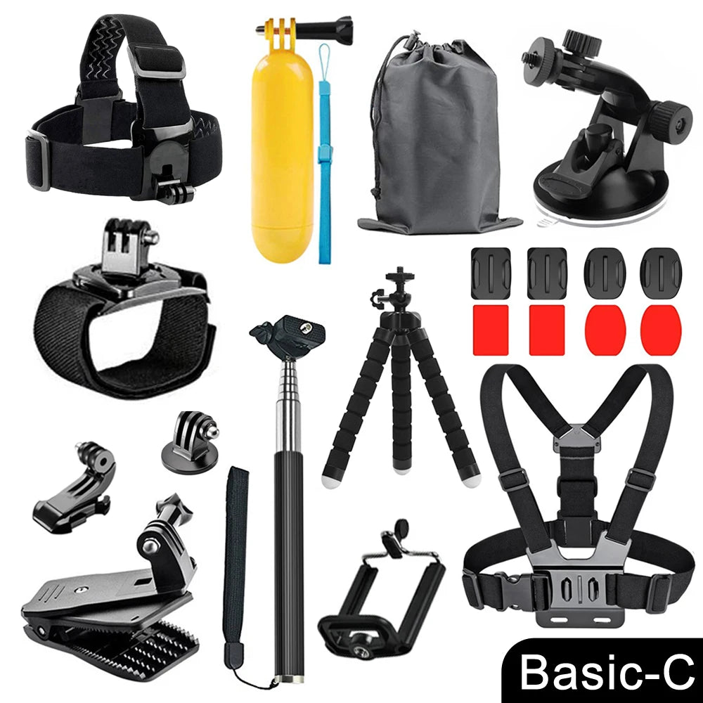 GoPro Accessories Set - Ultimate Gear Kit for Action Cameras