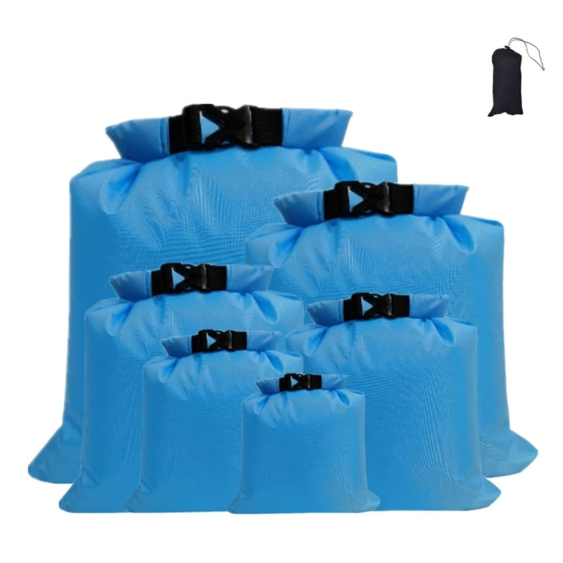 6-Piece Waterproof Dry Bag Set – Keep Your Gear Dry, Organized, and Adventure-Ready
