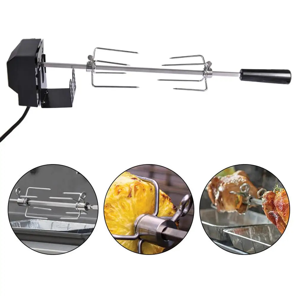 Automatic BBQ Spit Rotisserie with Motor – Effortless Rotisserie Cooking Anywhere