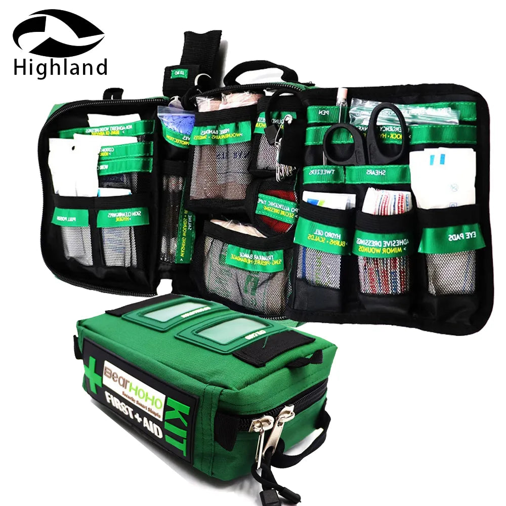 Emergency Medical Rescue First Aid Kit – 165-Piece Portable Safety Kit