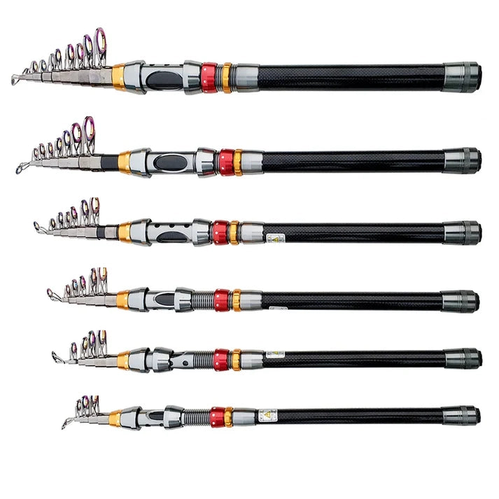 Telescopic Fishing Rod & Spinning Reel Set, Portable Full Kit