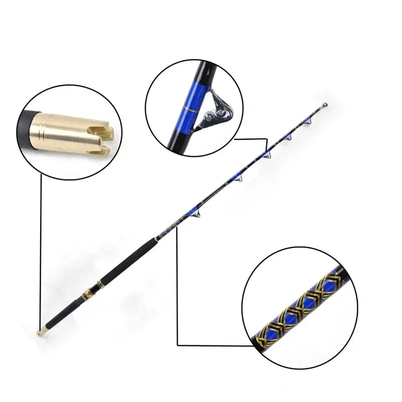 Deep Sea Fishing Rod 5'6" – Heavy-Duty Trolling Rod