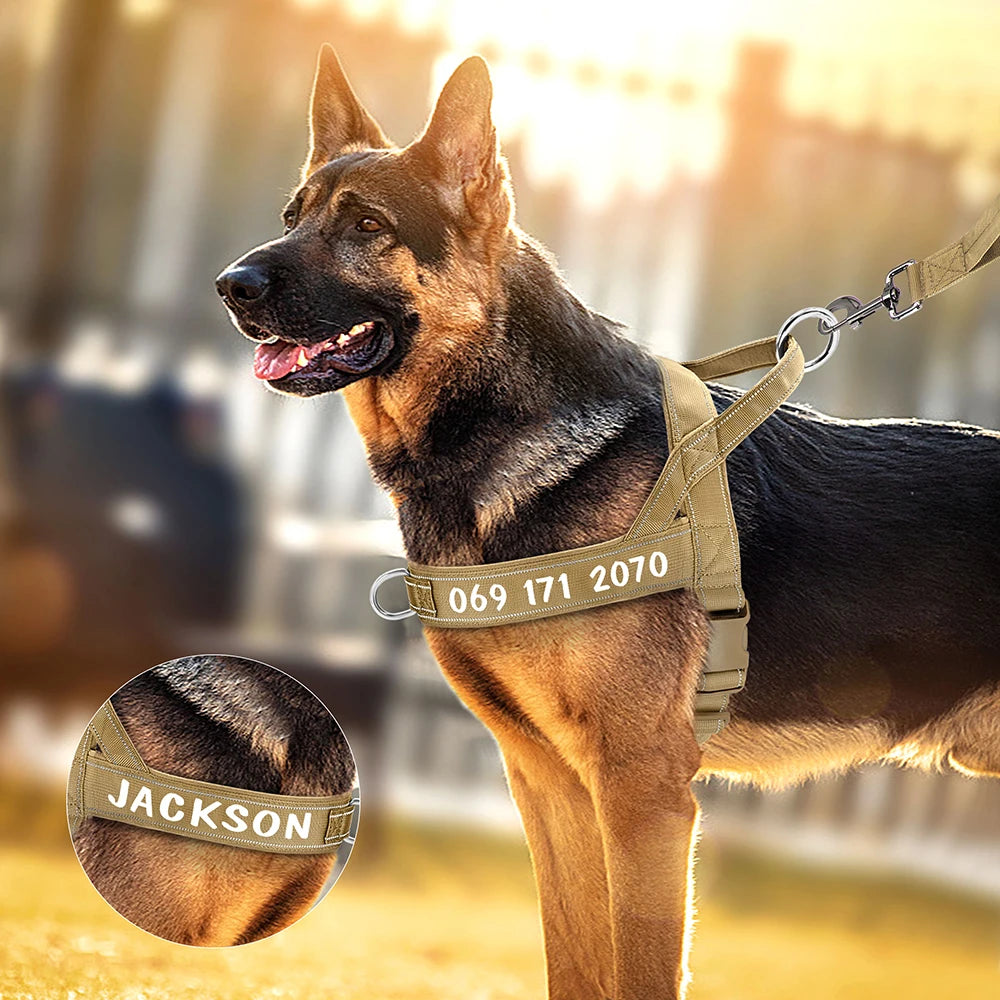 Survival Now™ Personalized Dog Military Tactical Harness