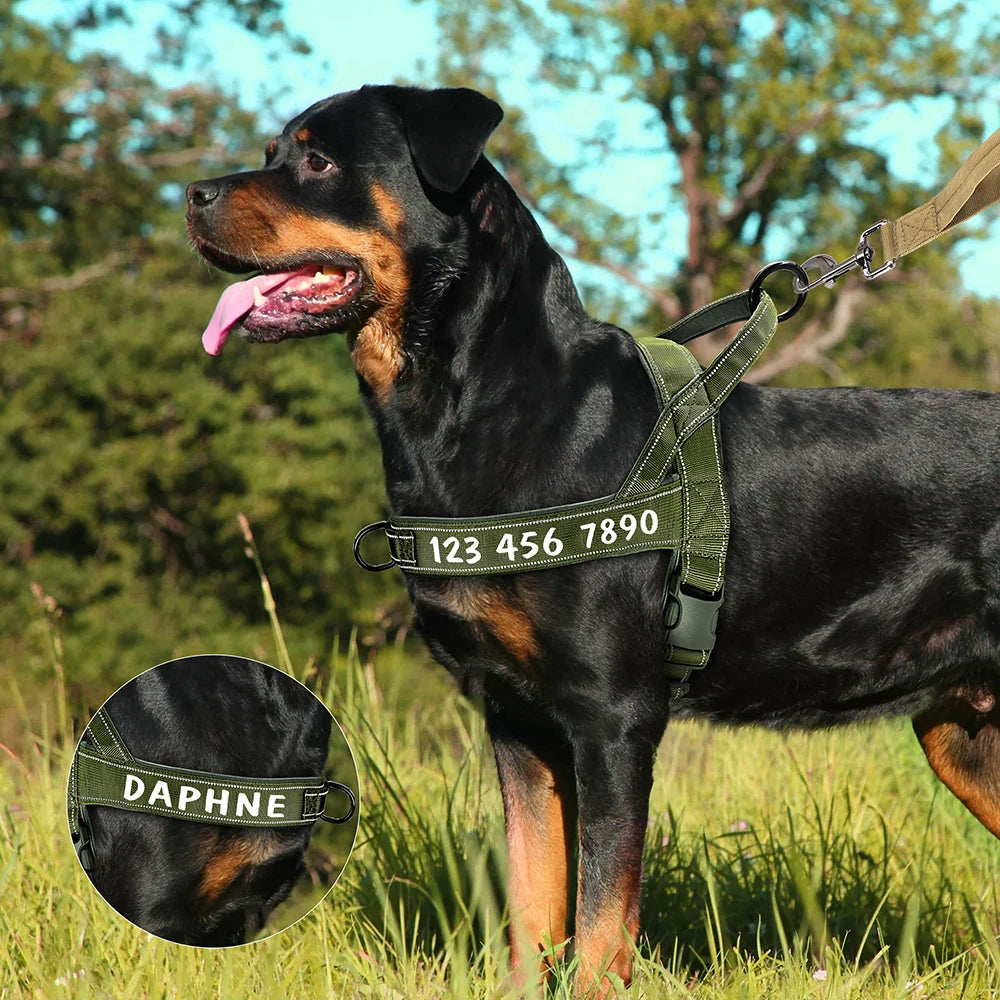 Survival Now™ Personalized Dog Military Tactical Harness