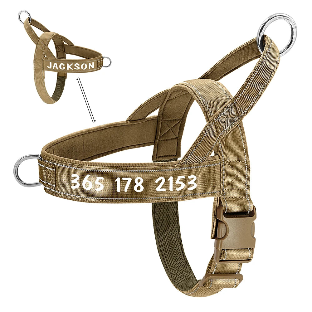 Survival Now™ Personalized Dog Military Tactical Harness