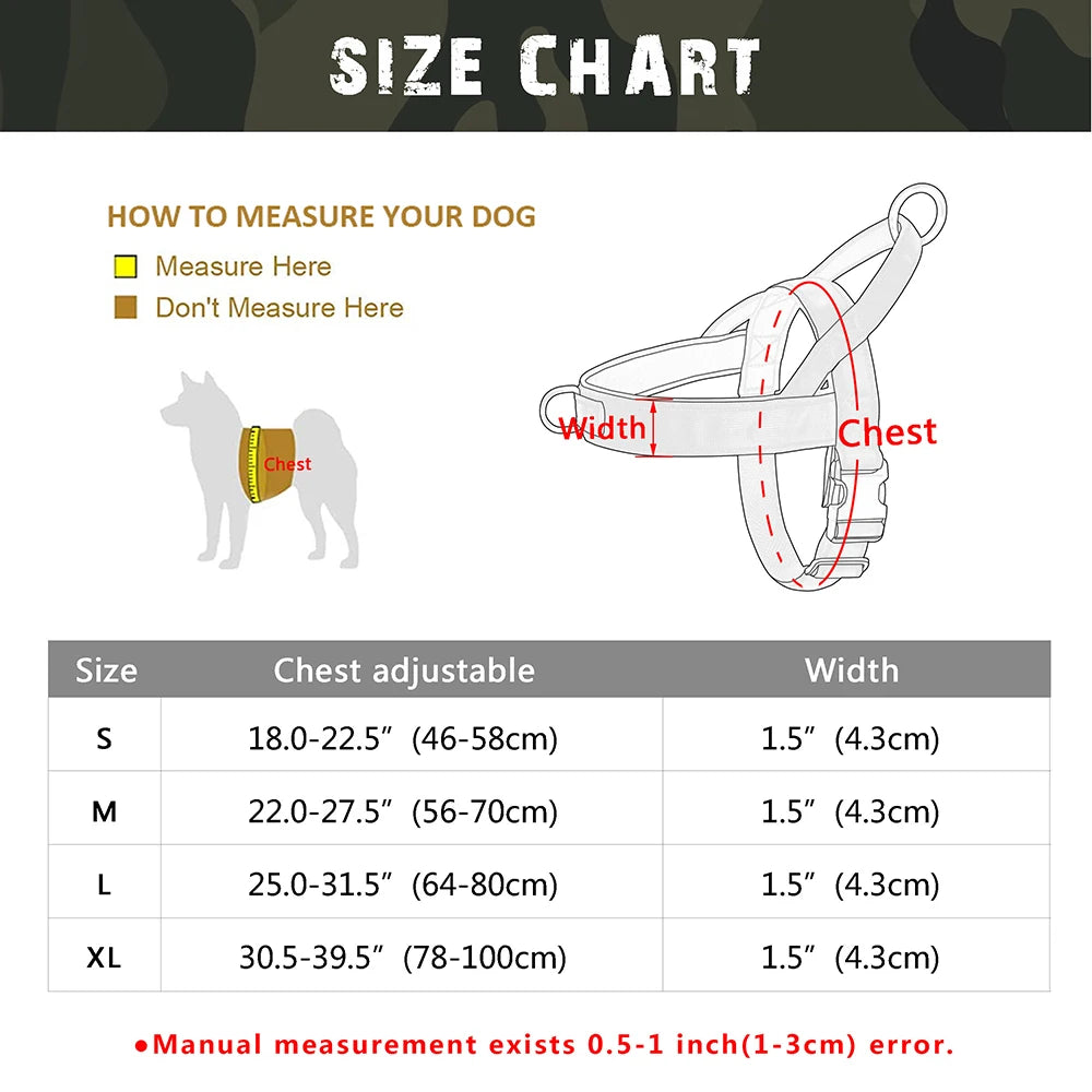 Survival Now™ Personalized Dog Military Tactical Harness