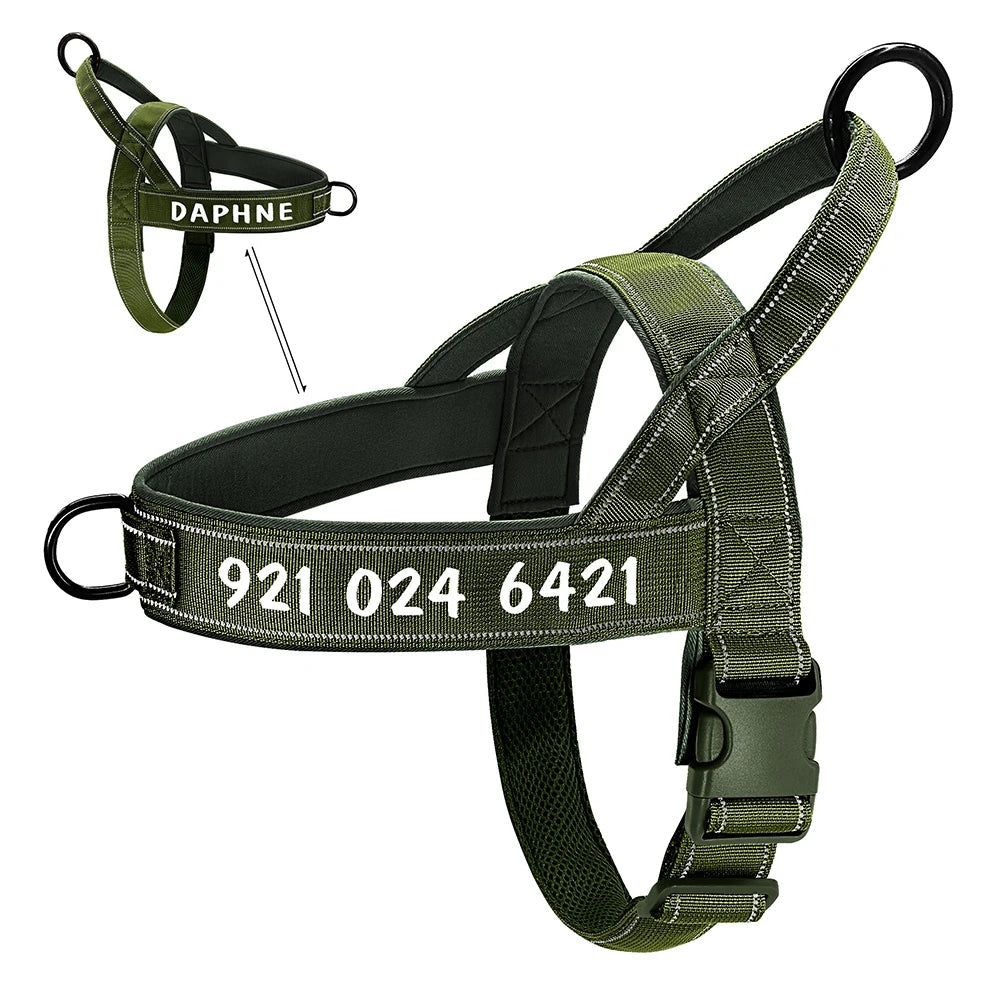 Survival Now™ Personalized Dog Military Tactical Harness