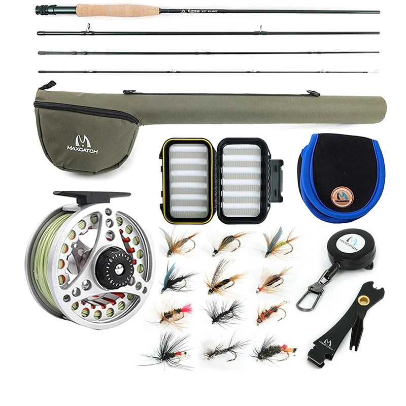 Fly Fishing Rod and Reel Combo Set, Lightweight & Durable