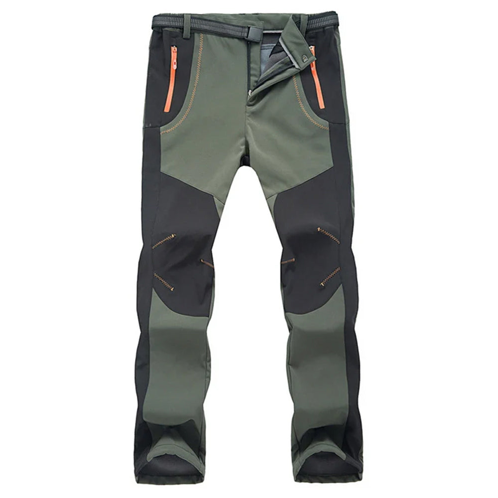 Thick Warm Fleece Hiking Pants - Waterproof, Insulated, Durable