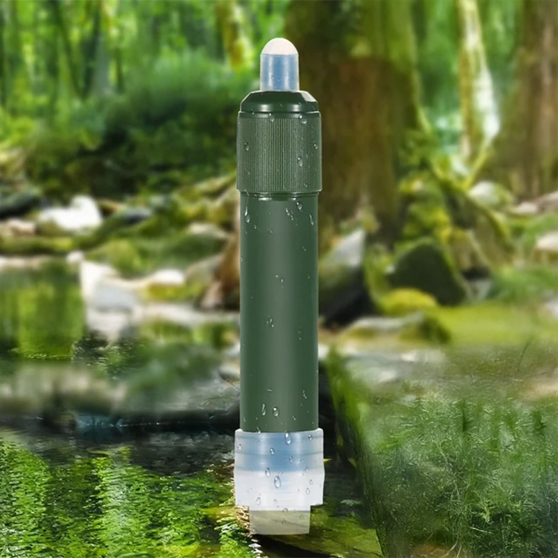 Portable Mini Camping Water Filter Straw with Water Bag
