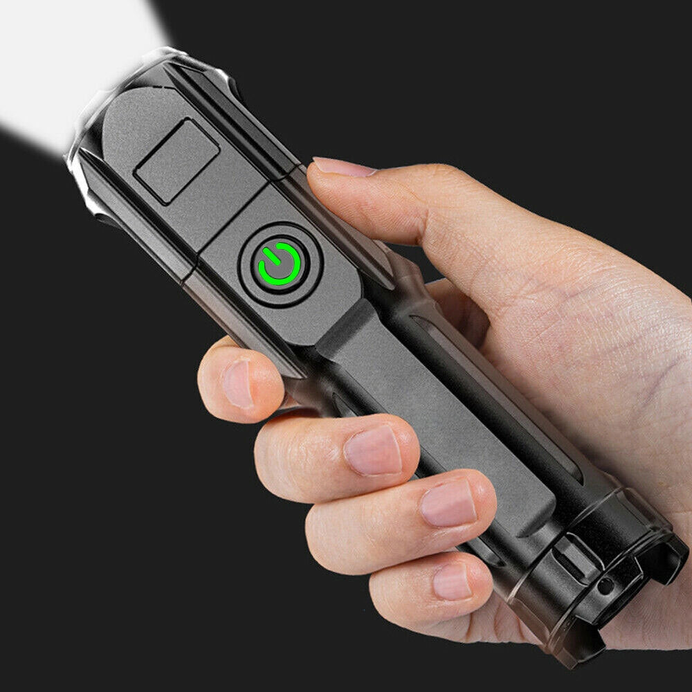 Powerful 100,000 Lumen LED Flashlight – USB Rechargeable