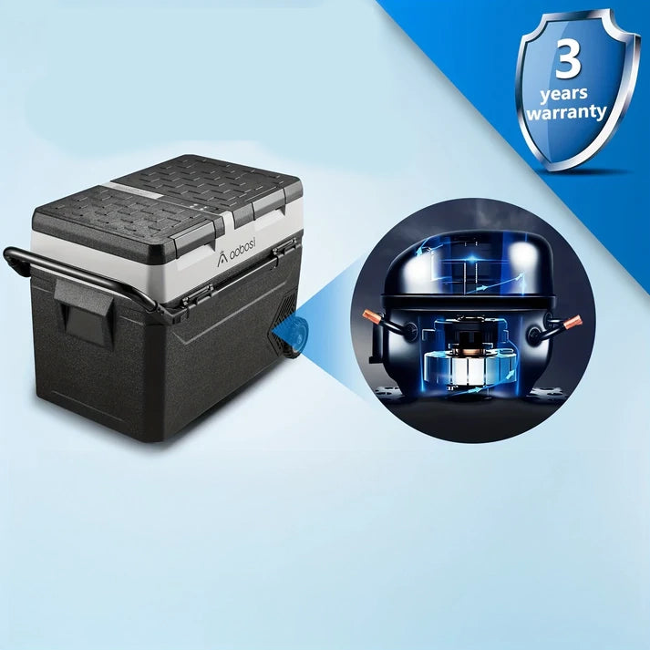 Portable Electric Dual-Zone Fridge Freezer – Travel-Ready Cooling for Camping & Trucking