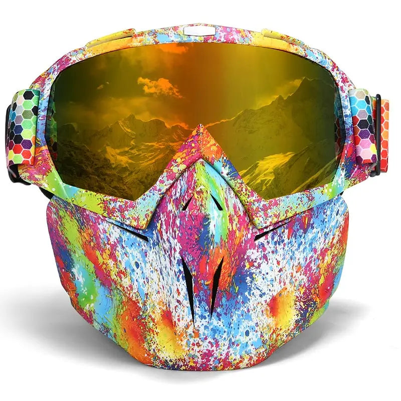 Skiing Snowboard Mask – Full-Face UV Protection & Anti-Fog Winter Goggles