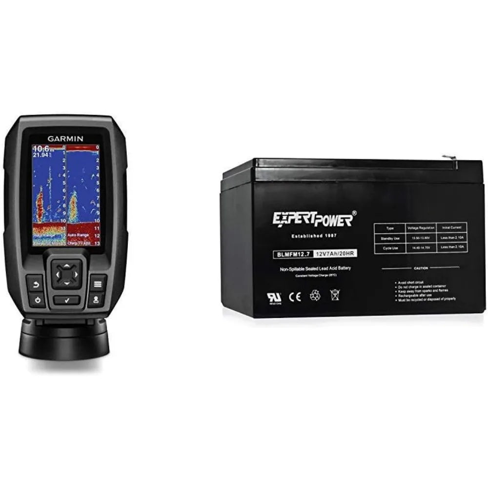 3.5" GPS Fishfinder with Transducer – Dual-Beam Sonar