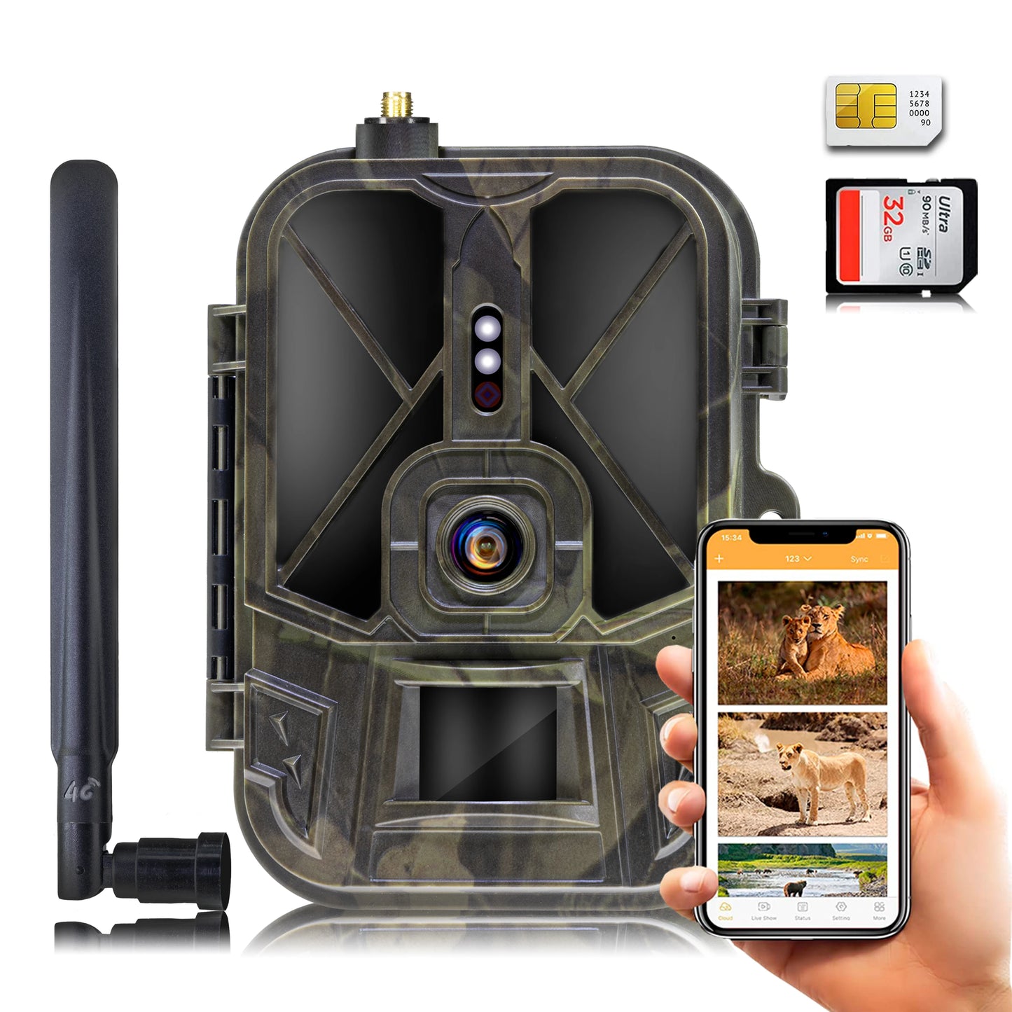4G Tracking Camera - 4K Video, Night Vision & Real-Time Alerts