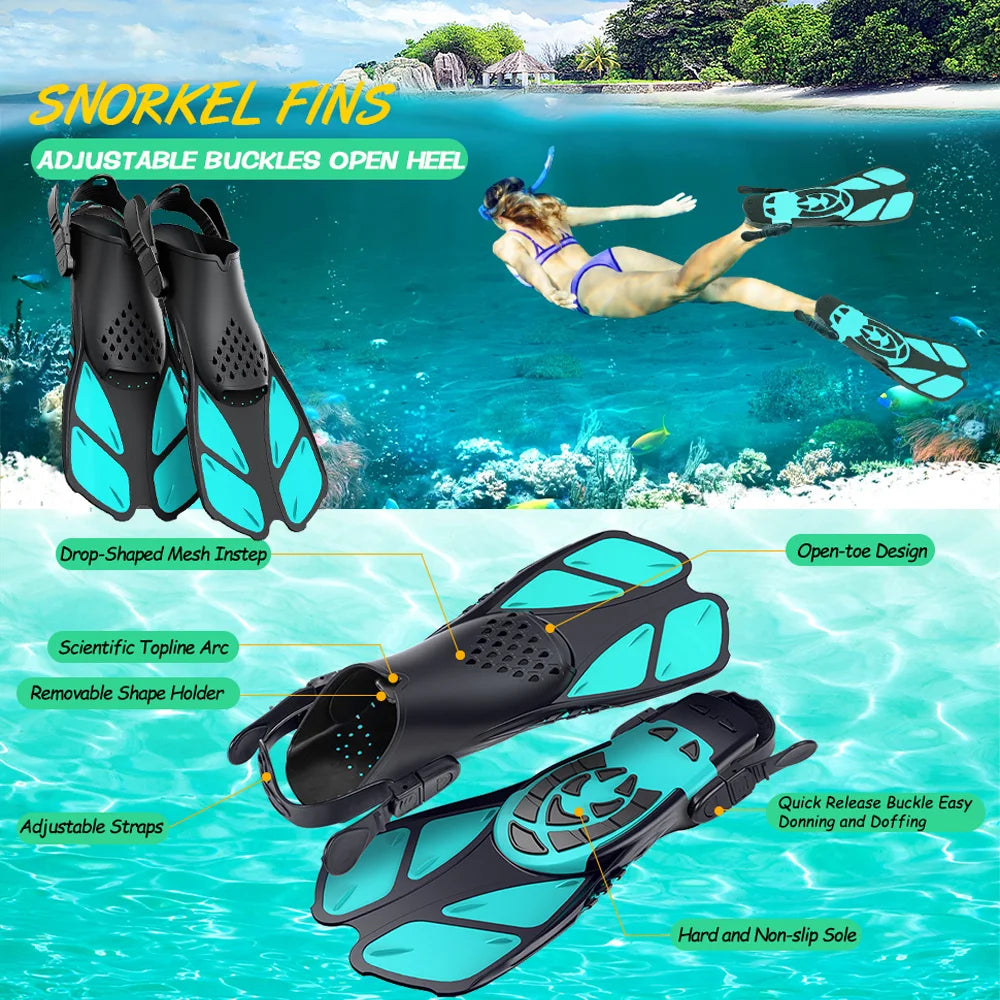 Survival Now™ Snorkel Fins with Adjustable Buckles