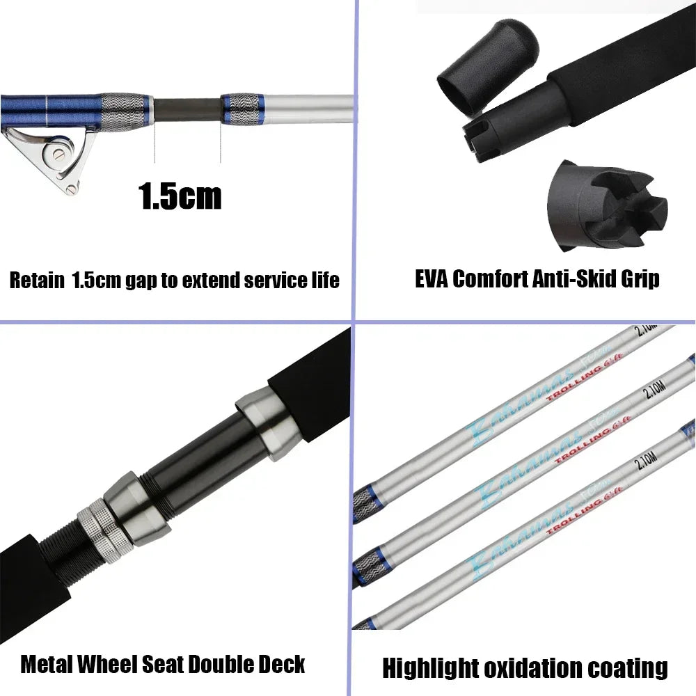 Survival Now™ Saltwater Big Game Fishing Rod