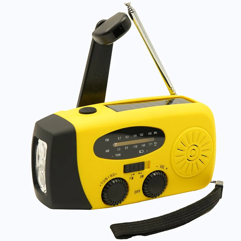 AM/FM/NOAA Emergency Weather Radio – Solar, Hand Crank