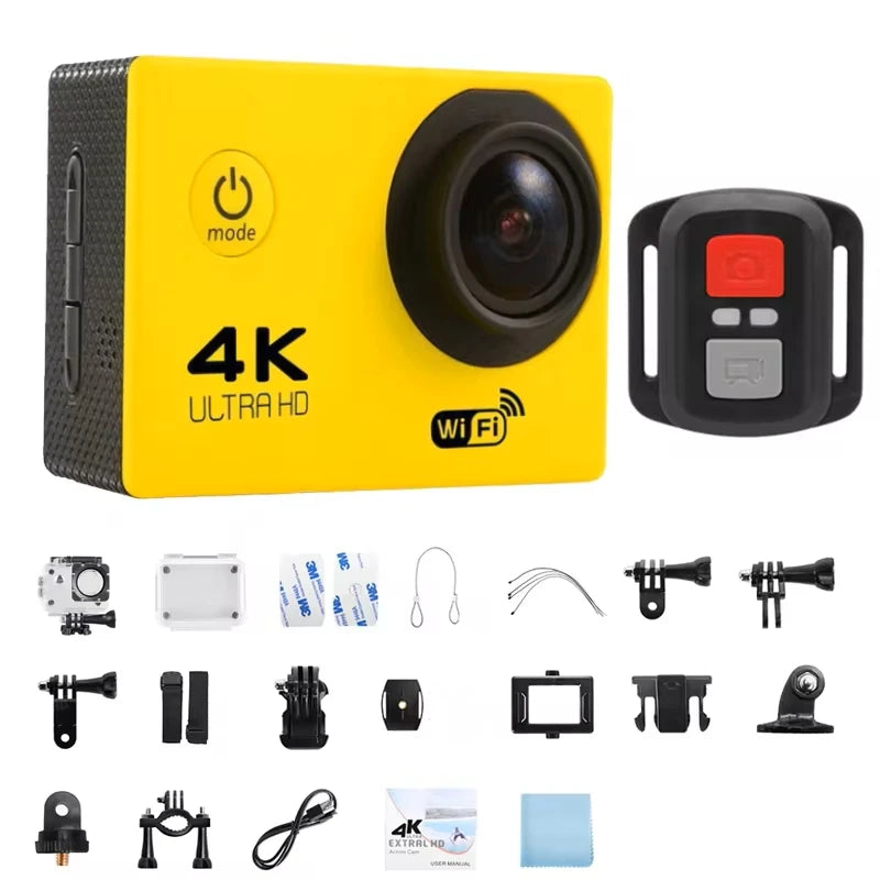 Action Camera - 4K Ultra HD, Waterproof & WiFi-Enabled