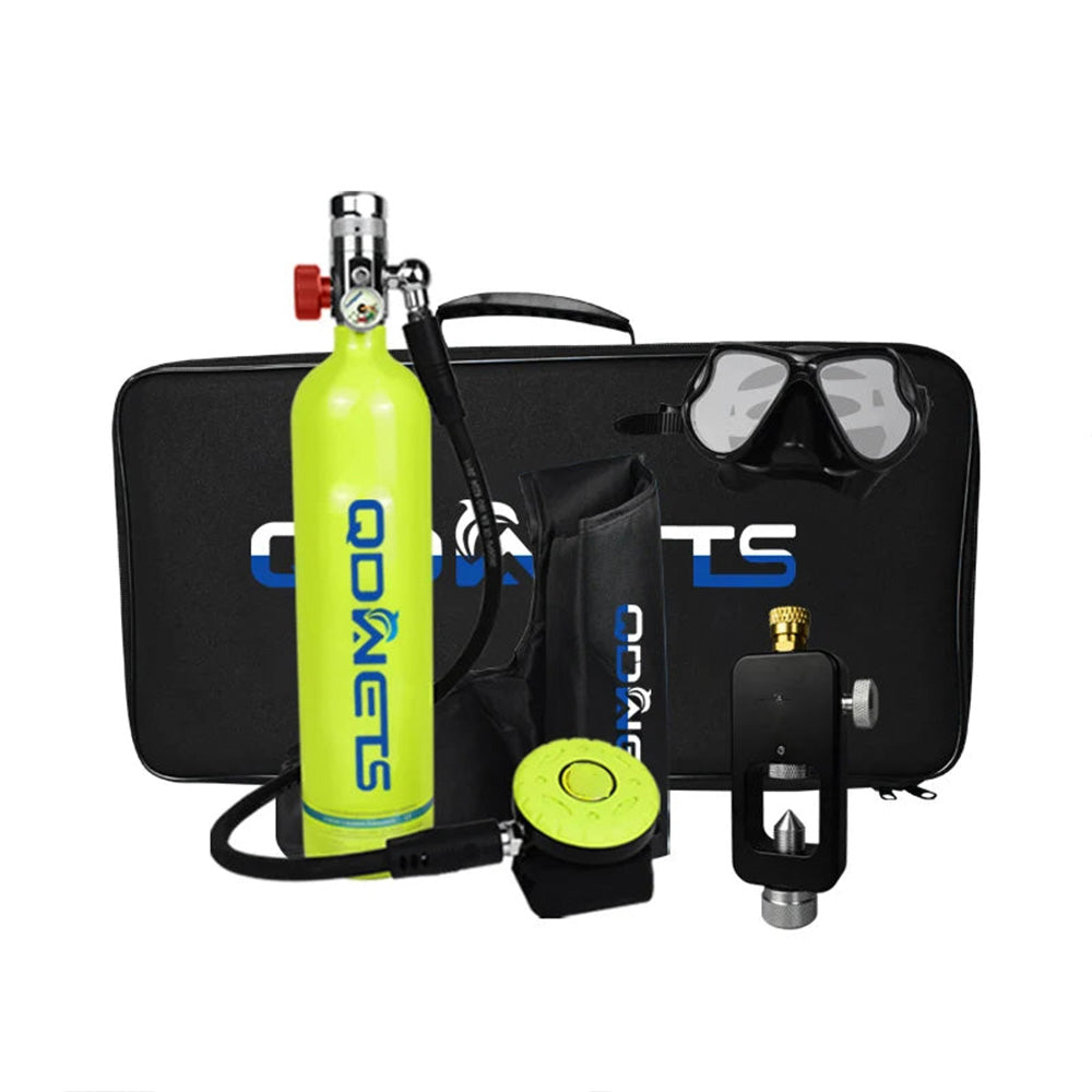 1L Mini Scuba Diving Tank, Refillable Oxygen Cylinder for Divers