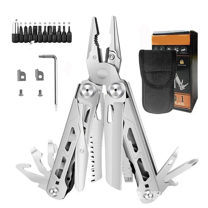 28-in-1 Camping Multitool – All-in-One Survival Tool