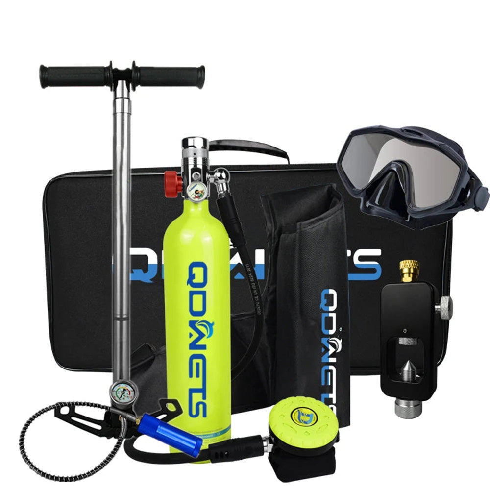1L Mini Scuba Diving Tank, Refillable Oxygen Cylinder for Divers