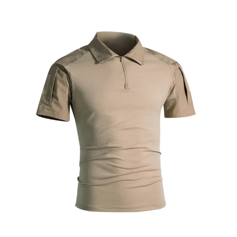 Men Camo Military Shirt - Durable, Breathable, Action-Ready