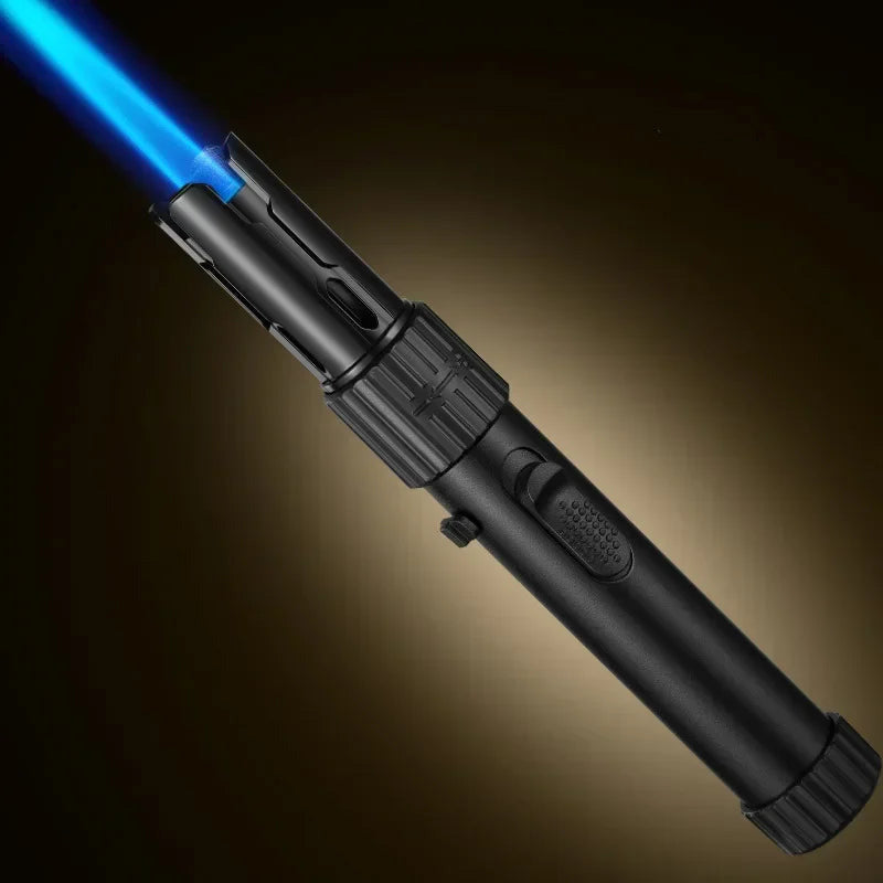 Powerful Blue Flame Jet Torch, Refillable Windproof Butane Lighter