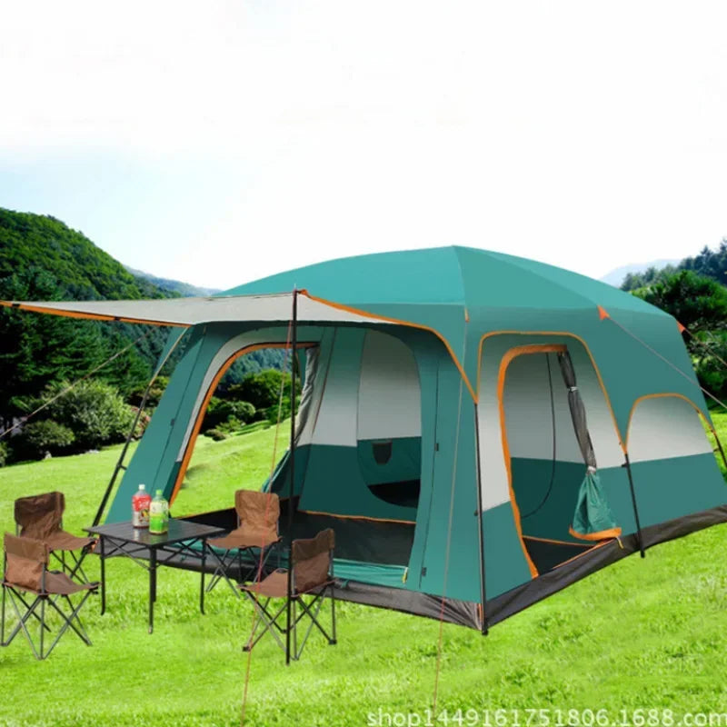 2-Bedroom, 1-Hall Camping Tent | Waterproof & Durable
