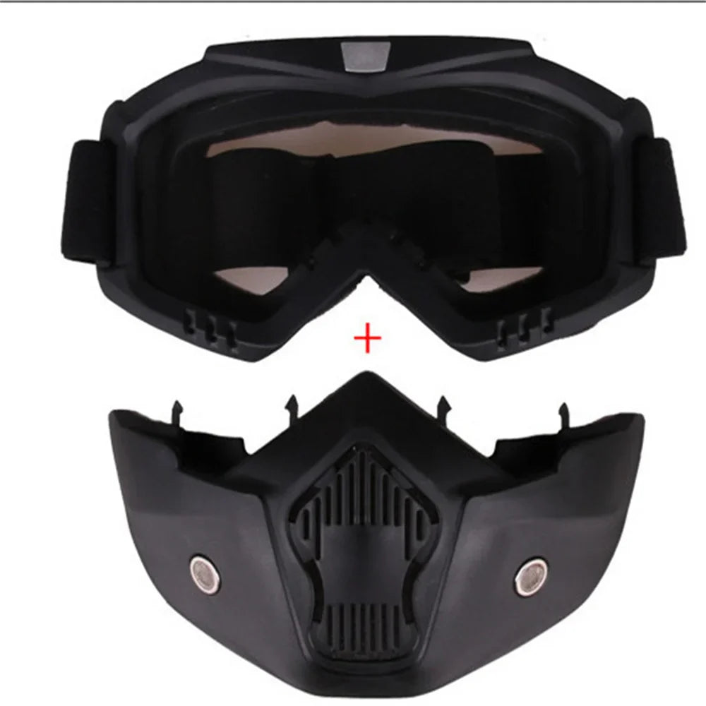 Dustproof Motocross Goggles with Full-Face Mask | Anti-Fog & Windproof