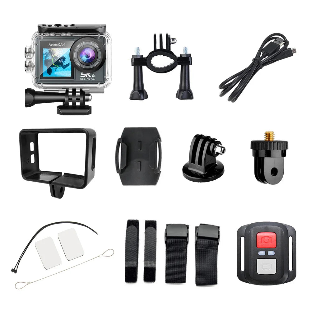 5K 4K60FPS Action Camera - Ultra HD Adventure Recording with EIS Stabilization