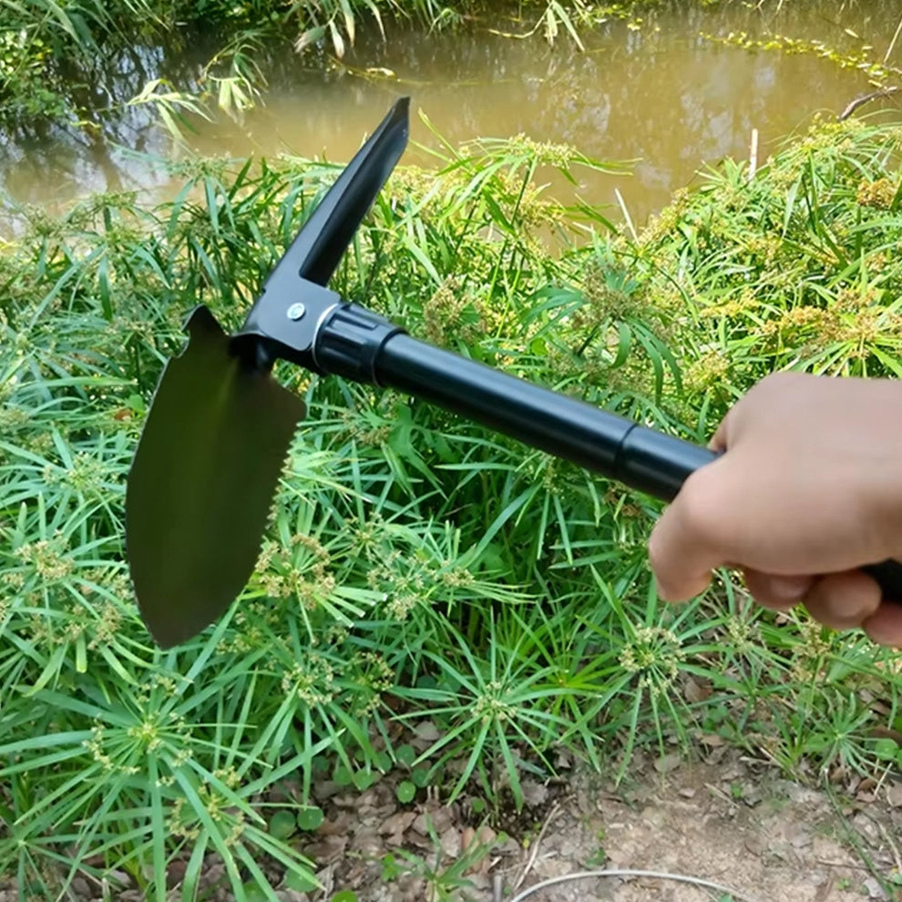 Foldable Tactical Shovel, Multifunctional Survival Tool