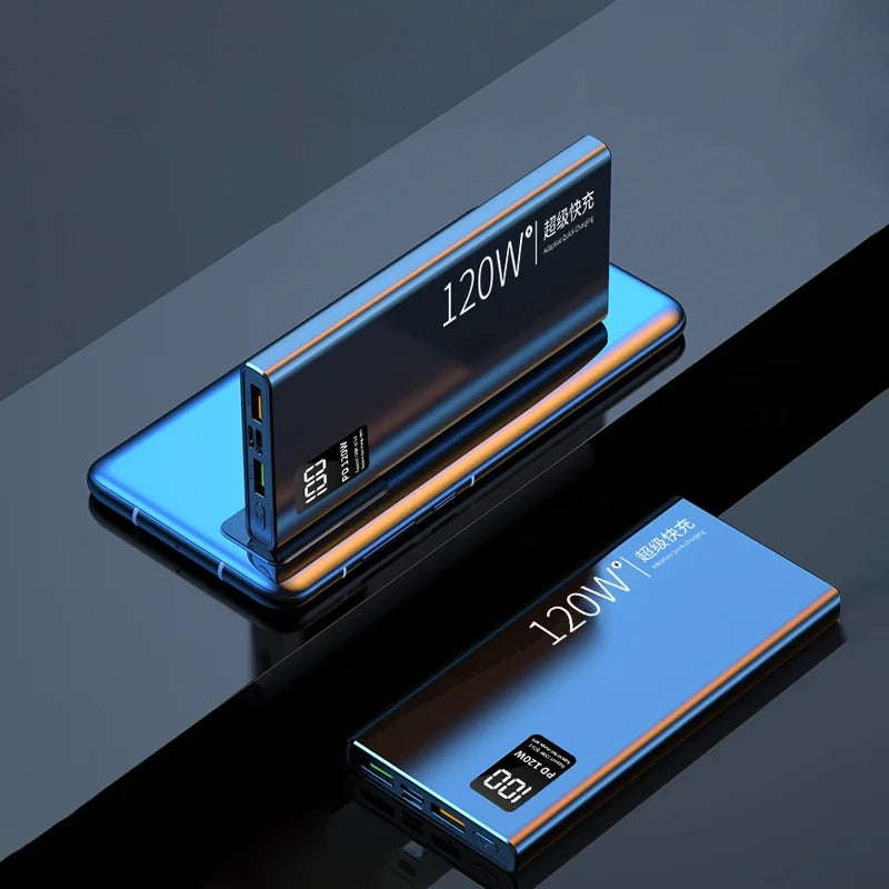 120W Power Bank - 50,000mAh Ultra-Fast Charging for All Devices