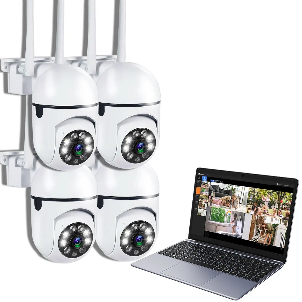 8MP 5G 4K PTZ IP Camera - Ultimate Outdoor Security with Dual Lenses