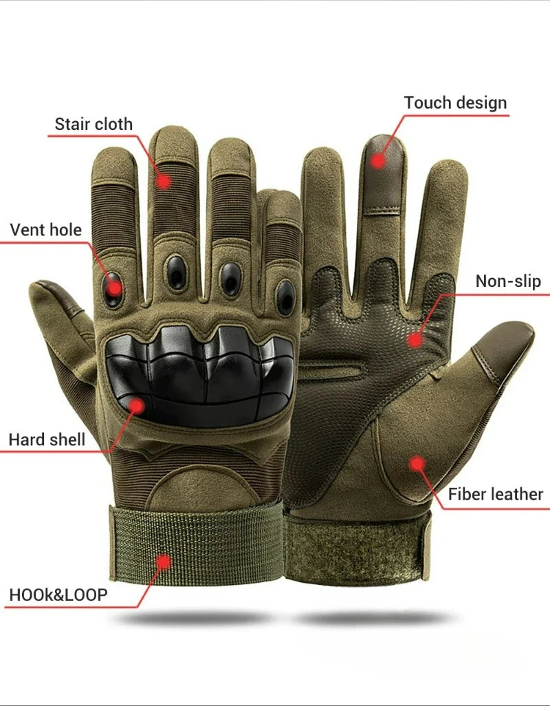 Survival Now™ Motorcycle Camping Cycling Hiking Rock Climbing Tactical Gloves