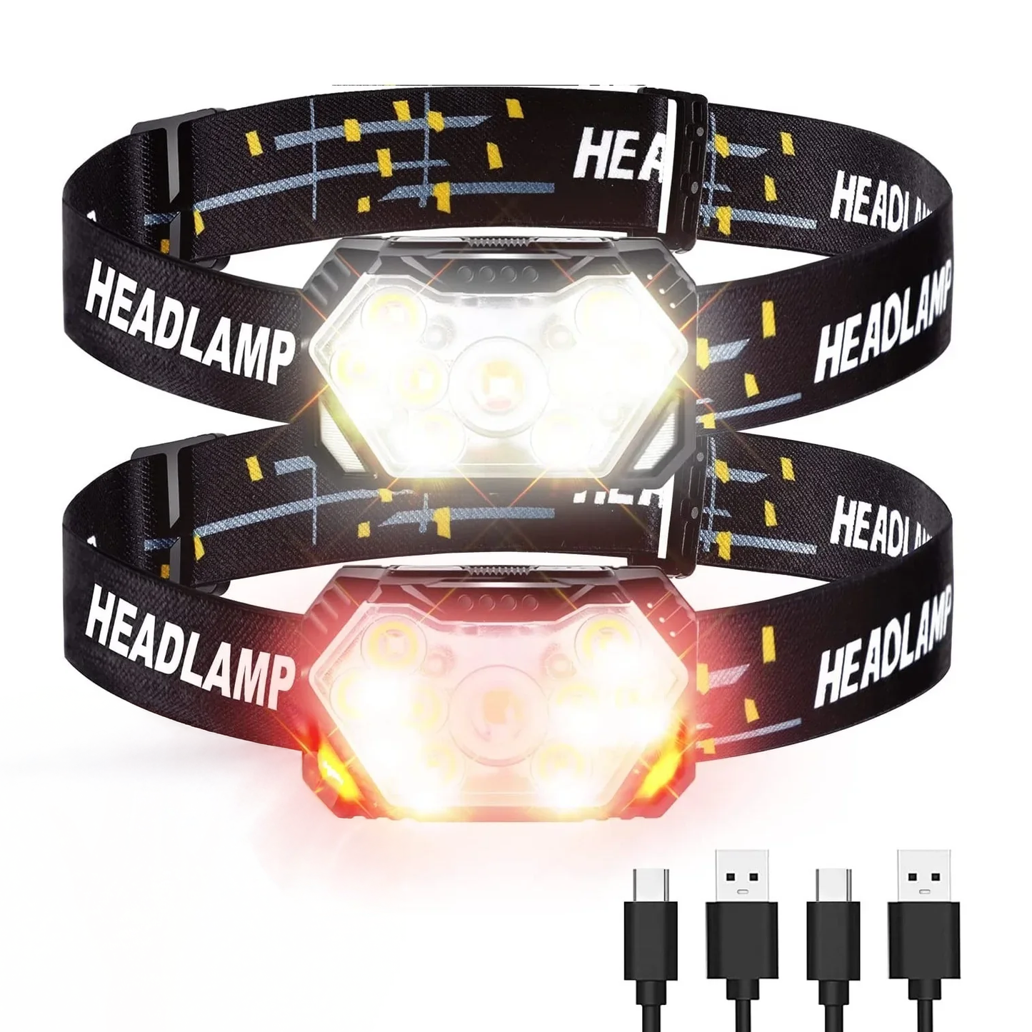 9-LED Motion Sensor Rechargeable Headlamp – Waterproof & Ultra-Bright