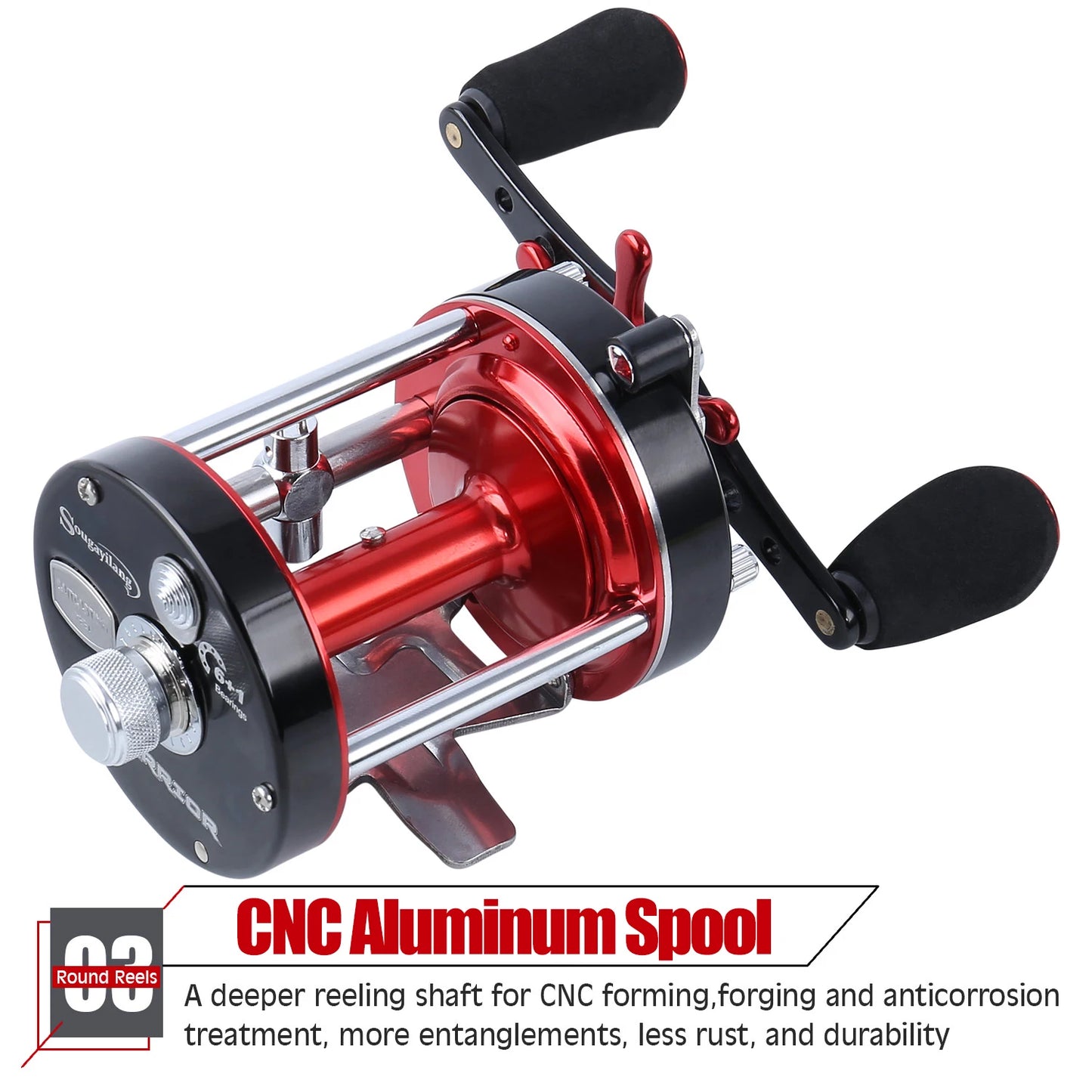 Survival Now™ WA40-60 Series Trolling Fishing Reel