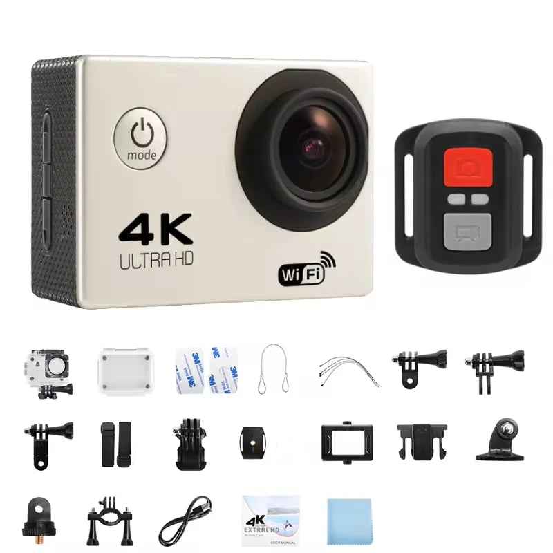 Action Camera - 4K Ultra HD, Waterproof & WiFi-Enabled