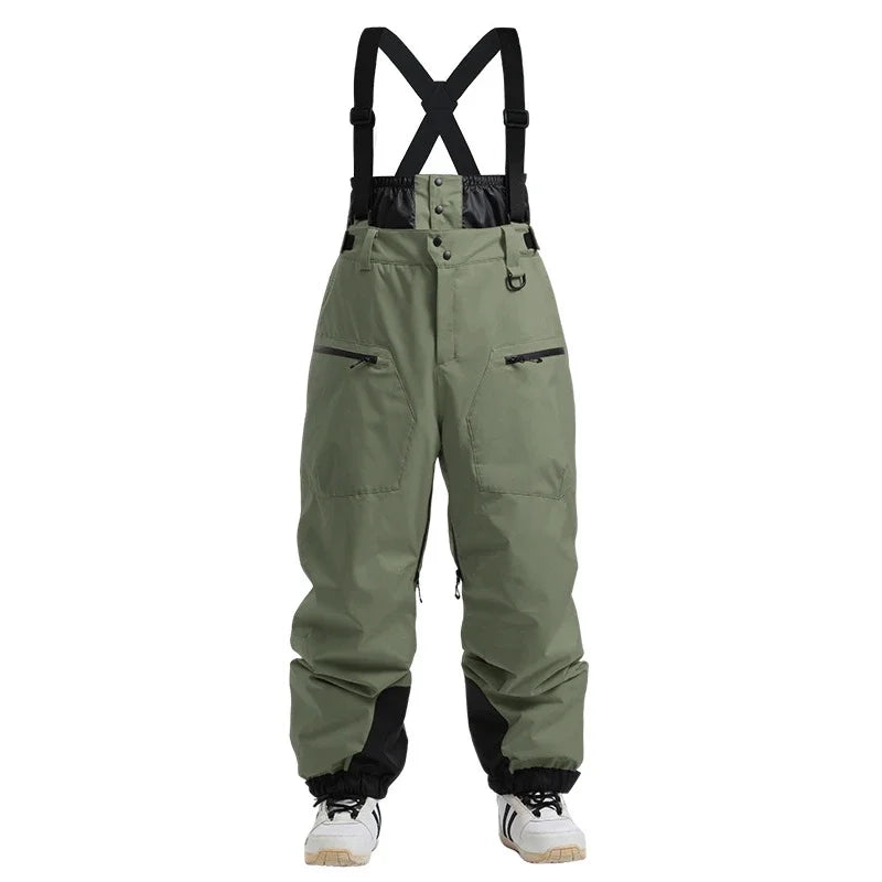 Men’s Skiing Pants – Thermal-Insulated, Waterproof & Windproof Snowboard Overalls