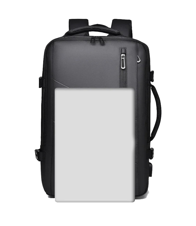 18-Inch Men’s Business Laptop Backpack with USB Charging & Waterproof Design